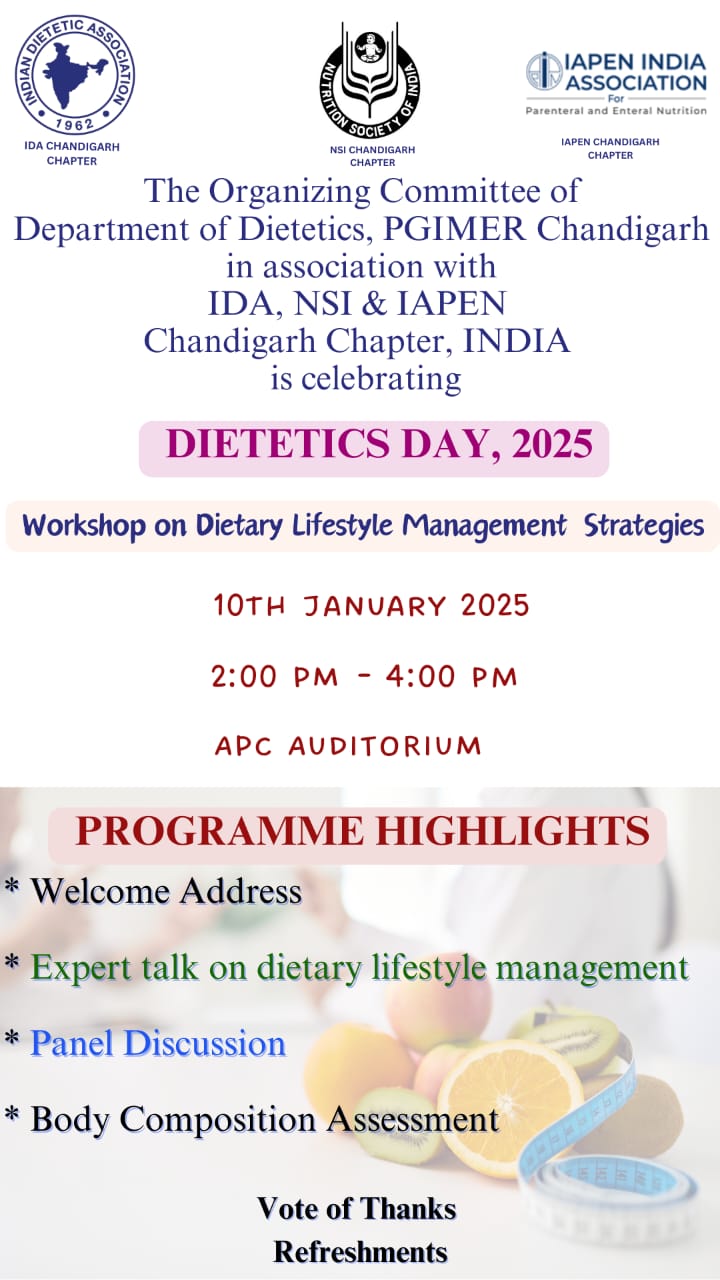 Celebration of Indian Dietetics Day 2023: Promoting Health through Informed Dietary Choices